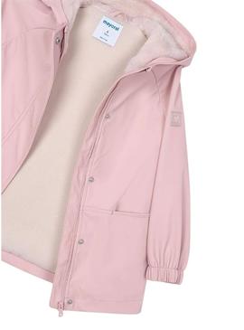 Capa de chuva impermeável rosa Mayoral para menina.