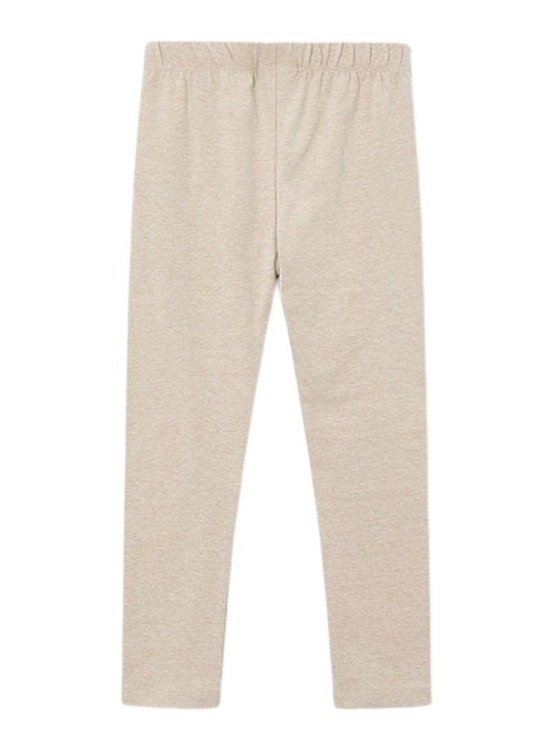 Legging Mayoral longo básico em tom de tostado para menina.