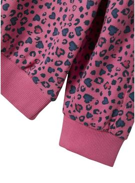 Moletom Name It Nula corações rosa para menina