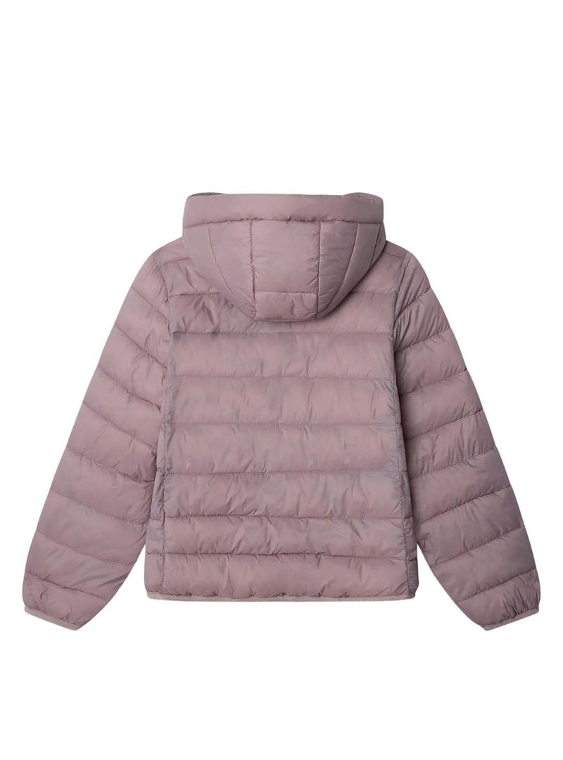 Jaqueta acolchoada Pepe Jeans Dahlia rosa menina.