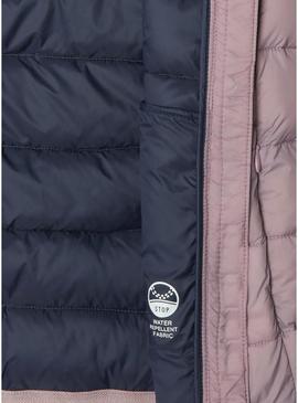 Jaqueta acolchoada Pepe Jeans Dahlia rosa menina.