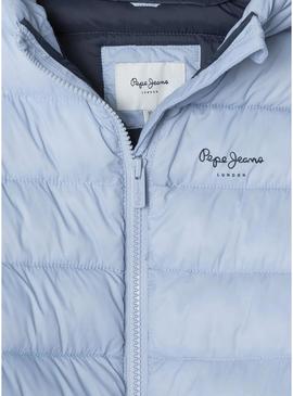 Casaco acolchoado Pepe Jeans Dahlia azul para menina.