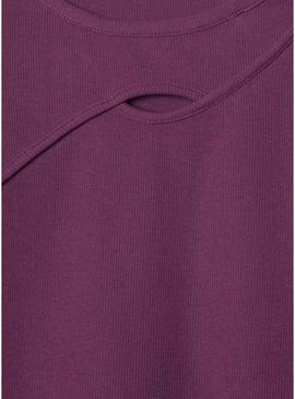 Top Pepe Jeans Avery grená para menina