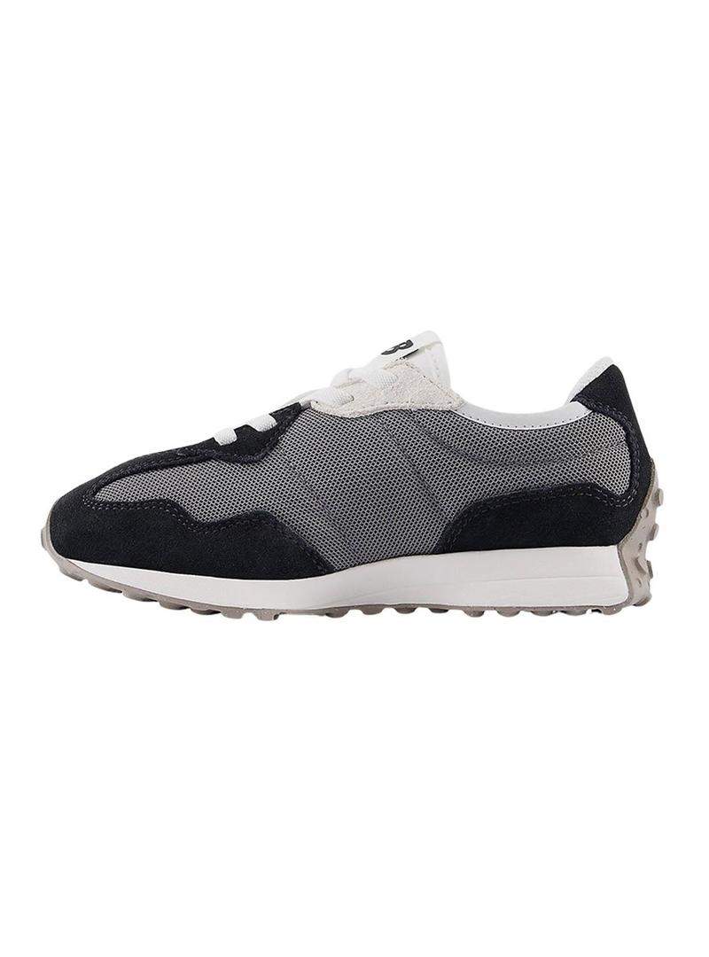 Sapatilhas New Balance Kids 327 cinza e preto