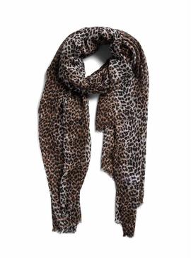 Lenço Elfrida animal print para mulher