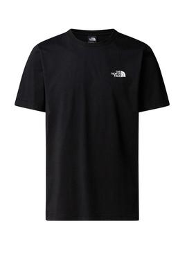 Camiseta The North Face Dome Photo preta para homem.