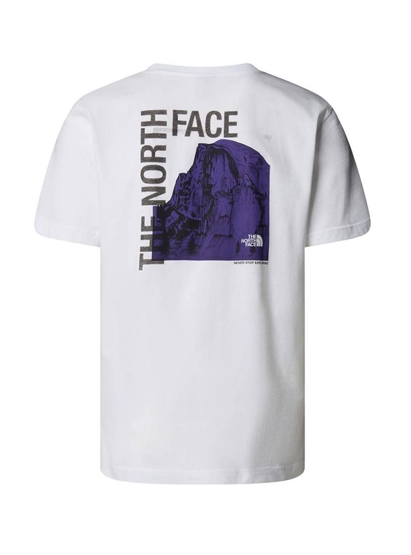 Camiseta The North Face Dome Photo branca para homem.