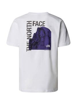 Camiseta The North Face Dome Photo branca para homem.