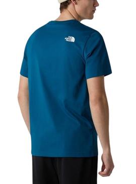 Camiseta The North Face Easy azul para homem.