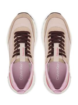 Sapatilhas Calvin Klein Jeans Hike Runner rosa para mulher