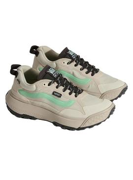 Sapatilhas Vans Crosspath bege e verde para mulher
