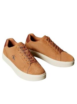 Tênis Calvin Klein Jeans Classis Cupsole marrom para homem.
