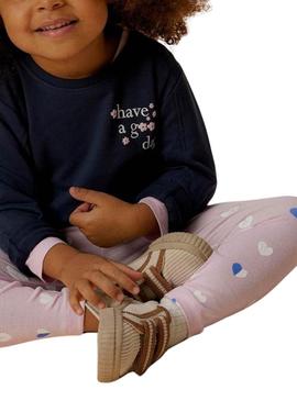 Moletom Name It Linka azul marinho para menina