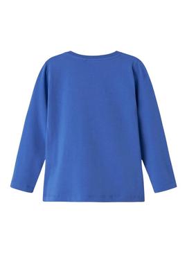 Camisola Name It Lira azul Love para menina.