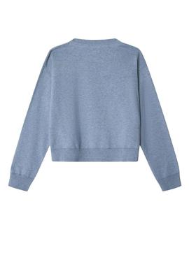 Camisola Pepe Jeans Bayla azul com logo para menina