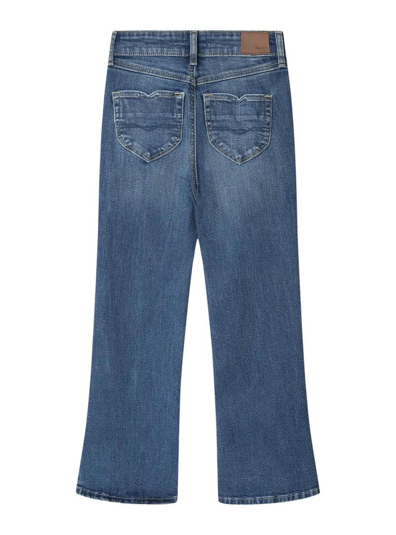 Calça jeans Pepe Jeans Willa Flare para menina.