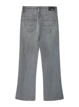 Calça jeans Pepe Jeans Willa Flare cinza para menina
