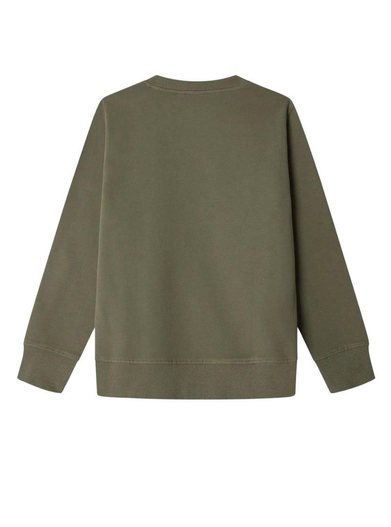 Moletom Pepe Jeans Art Crew verde para menino