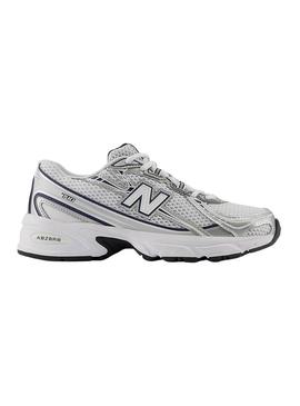 Sapatilhas New Balance 740 brancas para crianças.