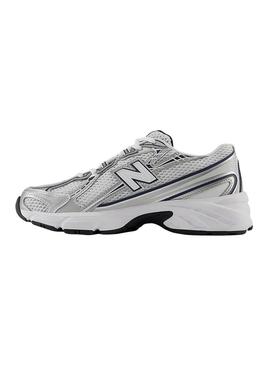 Sapatilhas New Balance 740 brancas para crianças.