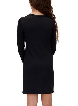 Vestido Calvin Klein bodycon preto para menina