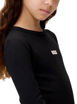 Vestido Calvin Klein bodycon preto para menina