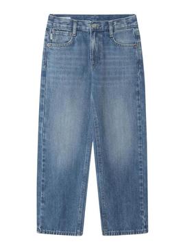Calça Jeans Pepe Jeans Baggy azul para menino.