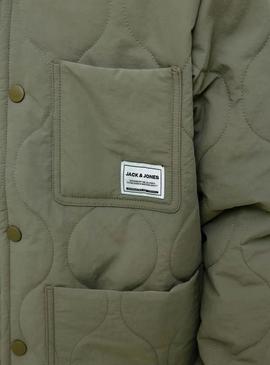 Casaco acolchoado verde para criança Jack and Jones Hero.