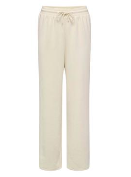 Calça Only Scarlett bege para mulher.