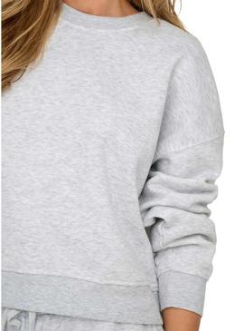 Moletom cinza Only Best para mulher.