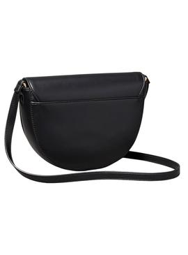Bolsa Calvin Klein Jeans Bold Saddle preta para mulher