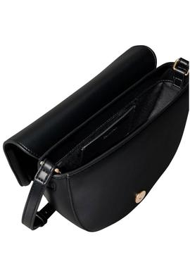 Bolsa Calvin Klein Jeans Bold Saddle preta para mulher