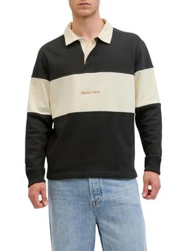 Camisa Polo Jack and Jones Norrebro azul e bege para homem