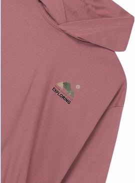 Moletom longo bordô da Mayoral para menina.