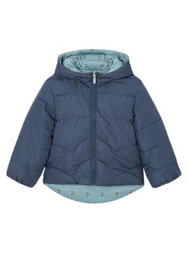 Casaco Mayoral reversível acolchoado azul menina