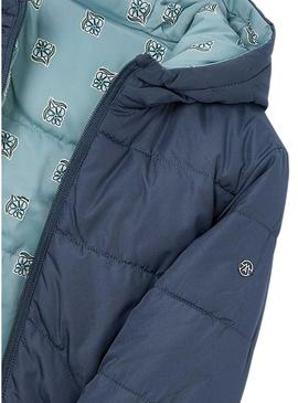 Casaco Mayoral reversível acolchoado azul menina