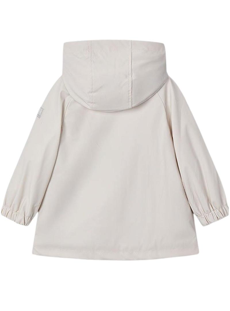 Casaco impermeável bege para menina Mayoral