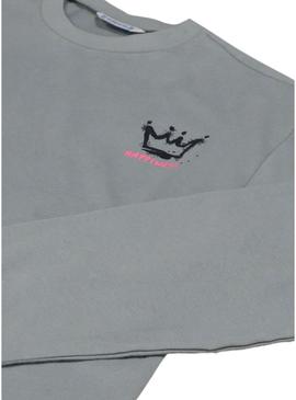 Camiseta Mayoral oversize verde para menina.