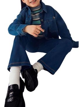 Leggings Mayoral flare escuro para menina.