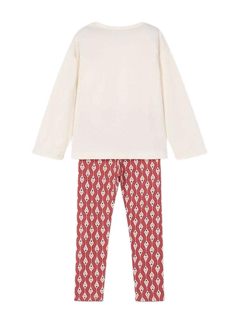 Conjunto Maio leggings estampados e camiseta para menina.