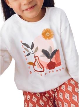 Conjunto Maio leggings estampados e camiseta para menina.