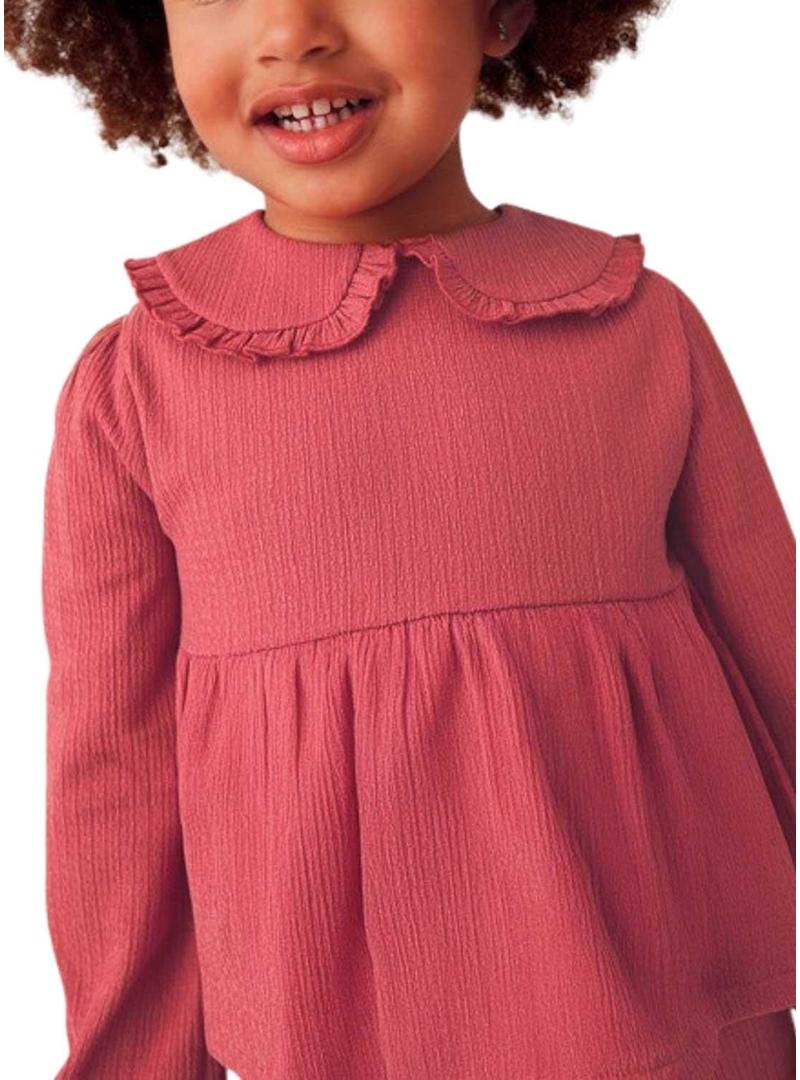 Conjunto Mayoral calça e blusa granate menina