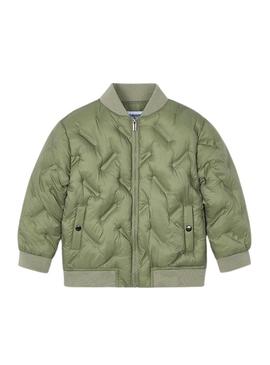 Casaco acolchoado verde unissexo Bomber Mayoral.