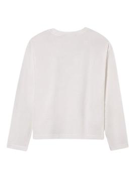 Camiseta Mayoral branca estampada para menino