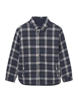 Camisa de manga larga reversível Mayoral marinho para menino