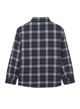 Camisa de manga larga reversível Mayoral marinho para menino