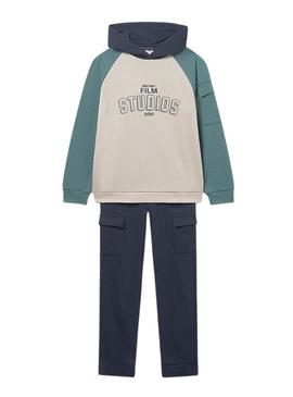 Fato de treino Mayoral bloqueio marinho para menino