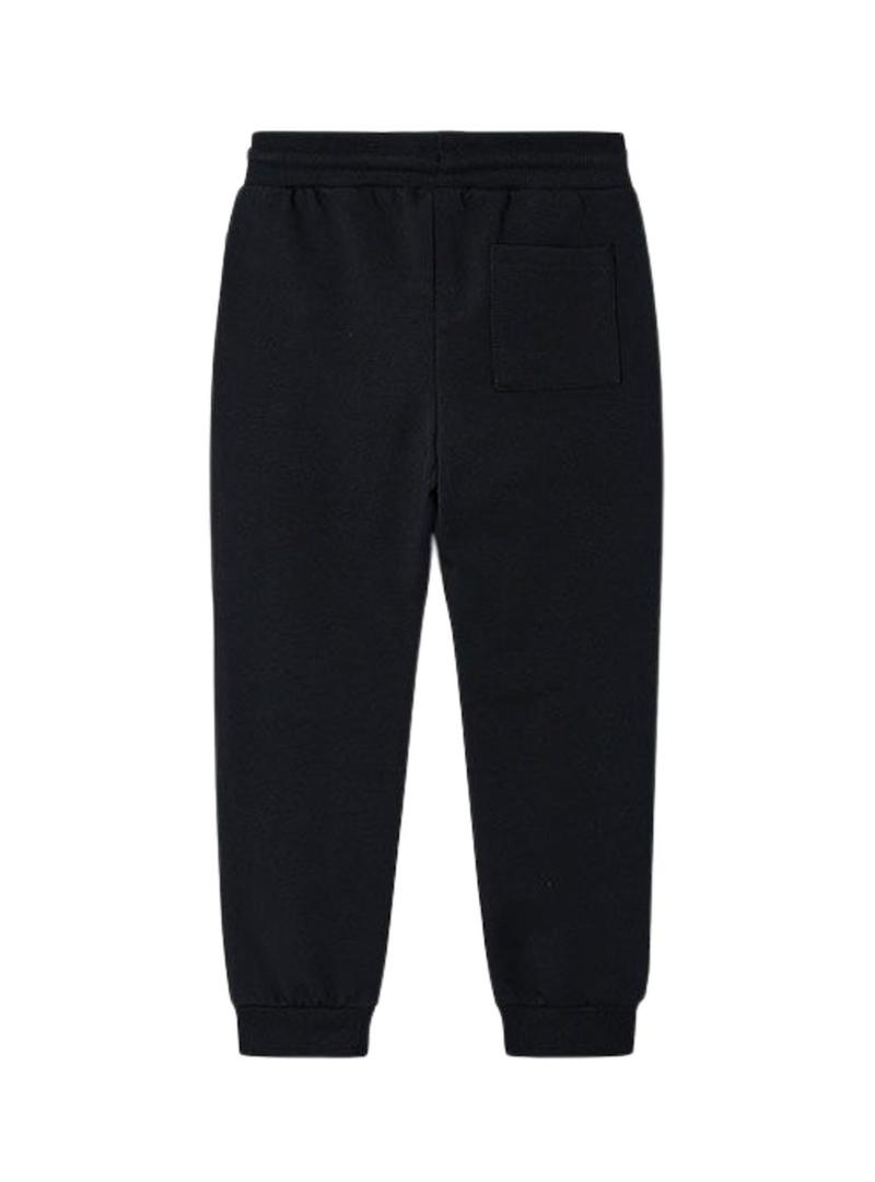 Calça Mayoral esportiva básica preta para menino.