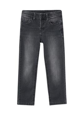 Calça jeans Mayoral ajustada cinza para menino