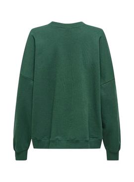 Moletom Only Bila Bear verde para mulher.